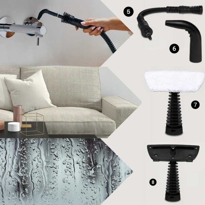 PAROWNICA na PLUSKWY Myjka Parowa Czyścik Ciśnieniowy 1000W 3Bar