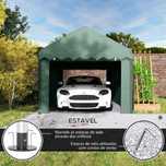 Tenda garagem para carro como nova por estriar