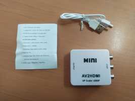 Conversor AV para HDMI, AV2HDMI - NOVO