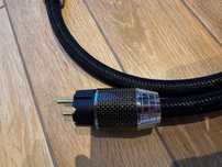 ATAUDIO kabel zasilający HiFi OCC, pozłacany, obudowa włókno węglowe