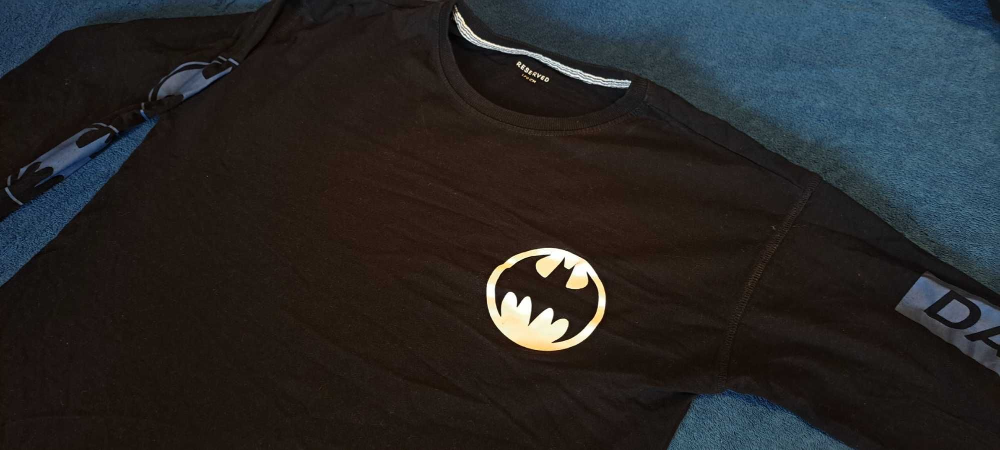 Bluzka cienka T-shirt długi rękaw Reserved 170 Batman