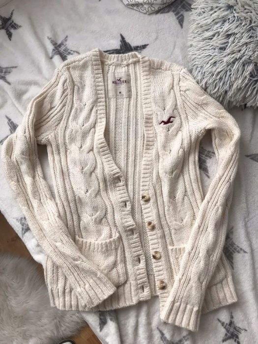 Kardigan sweter hollister m warkocze