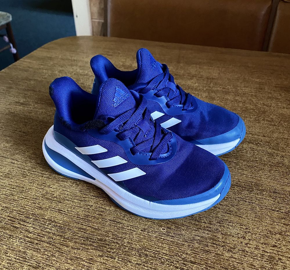 Детские кроссовки Adidas fortarun синие 28 18 см кросівки адідас кеди