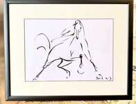 Quadro Desenho Cavalo ORIGINAL de Beatrice Bulteau