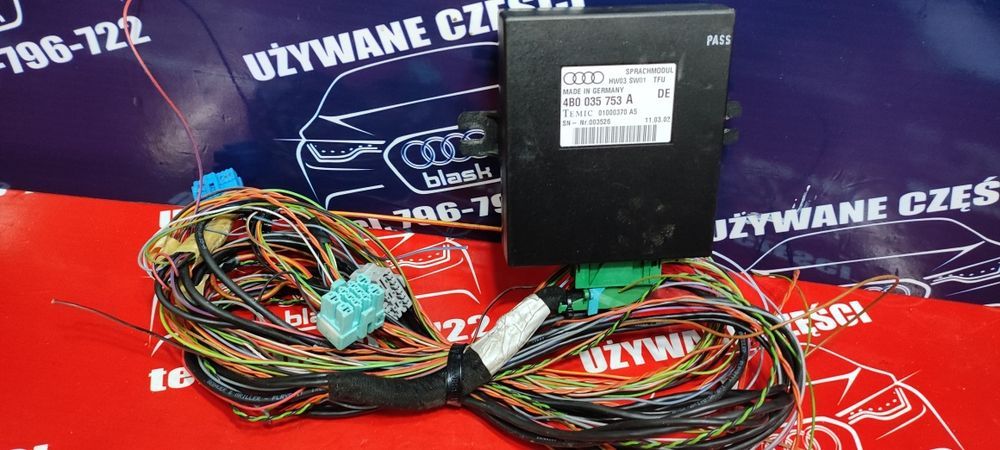 Moduł Sterujący Modułem Głosowym z Wiązką Elektryczną Audi A6 C5 2.7BT