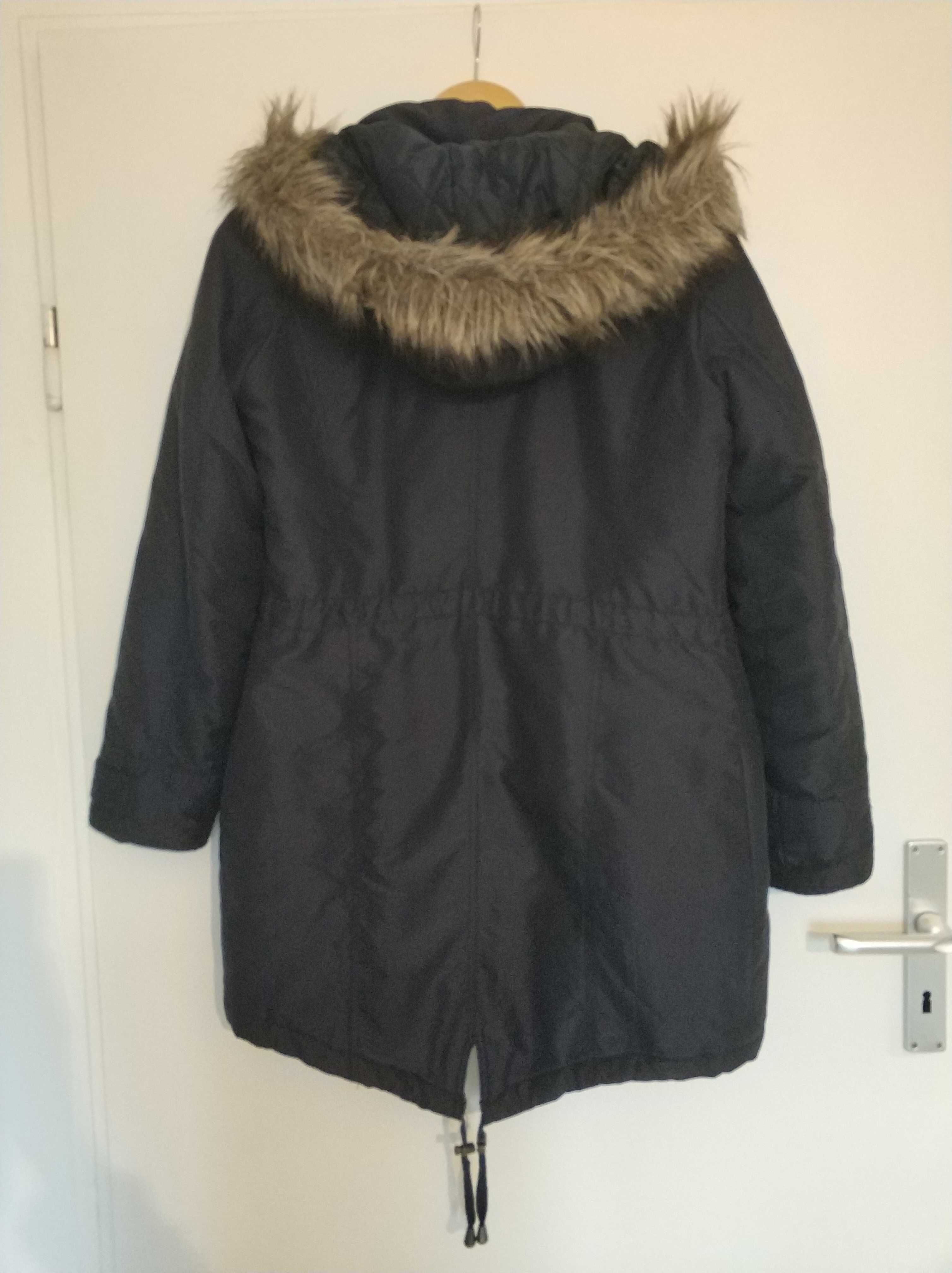 Kurtka parka, płaszcz zimowy granatowy Dorothy Perkins S 36