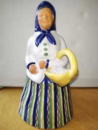 Cudowna figurka szwedzka babcia ręcznie wykonana malowana oryginalna