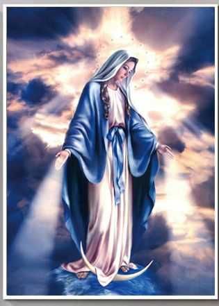Obraz Matka Boża Boska Maryja z apokalipsy 60x90 Canvas