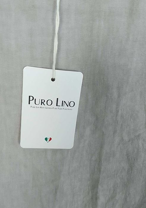 Lniany komplet szerokie spodnie koszula 100% len puro lino S M L uniwe