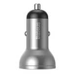 Ładowarka Samochodowa Baseus Z Wyświetlaczem, 2X Usb, 4,8A, 24W