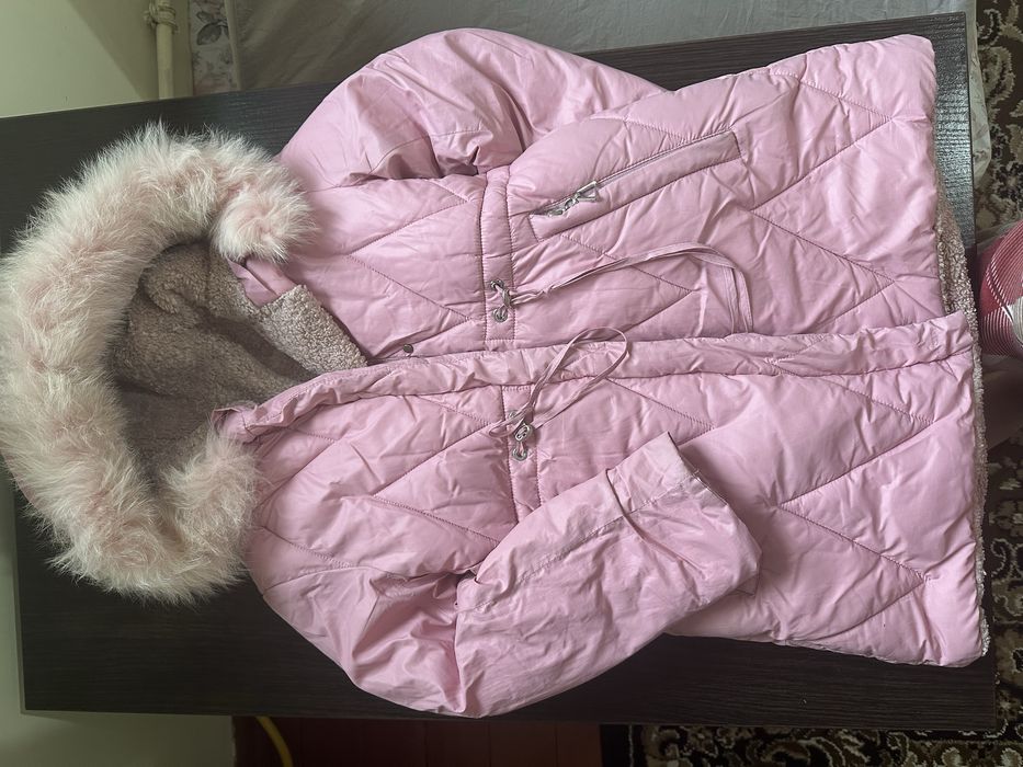 Зимова куртка плащ двохсторонній