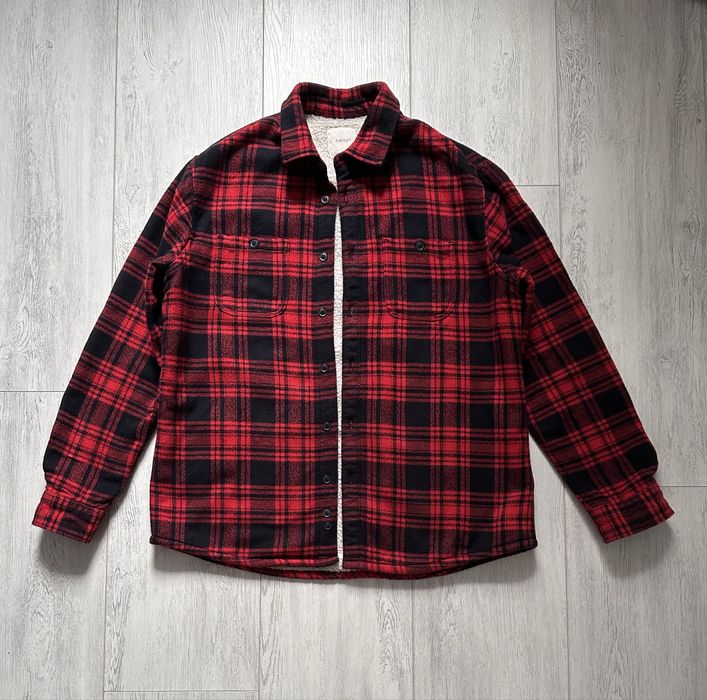 Чоловіча тепла сорочка в клітинку на весну/осінь Celio, L розмір