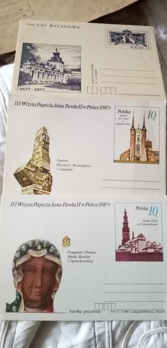 Stare kartki pocztowe 1987 i 1987
