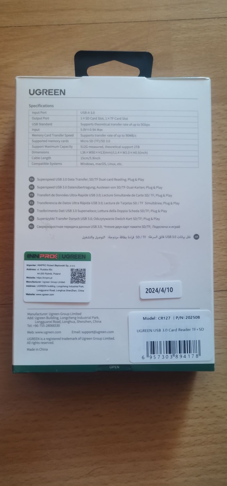 UGREEN Transfer Danych USB 3.0