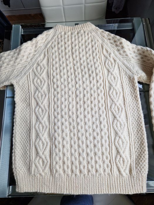 Bardzo ciepły sweter unisex 100% wełna owcza rozmiar S