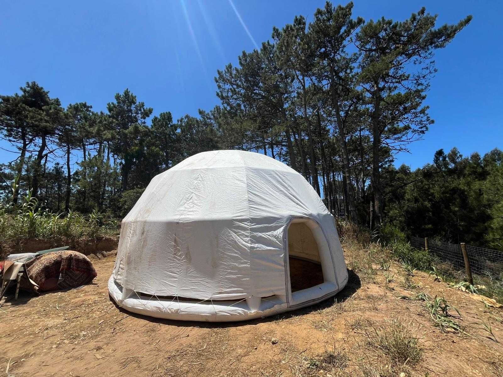 Granda Tenda inflável dome geodesico para eventos (8m) projeção 360
