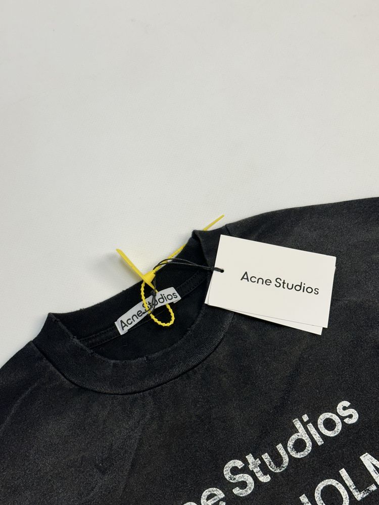 Acne Studios STOCKHOLM 1996 лонслив черный белый лонгслів футболка M L