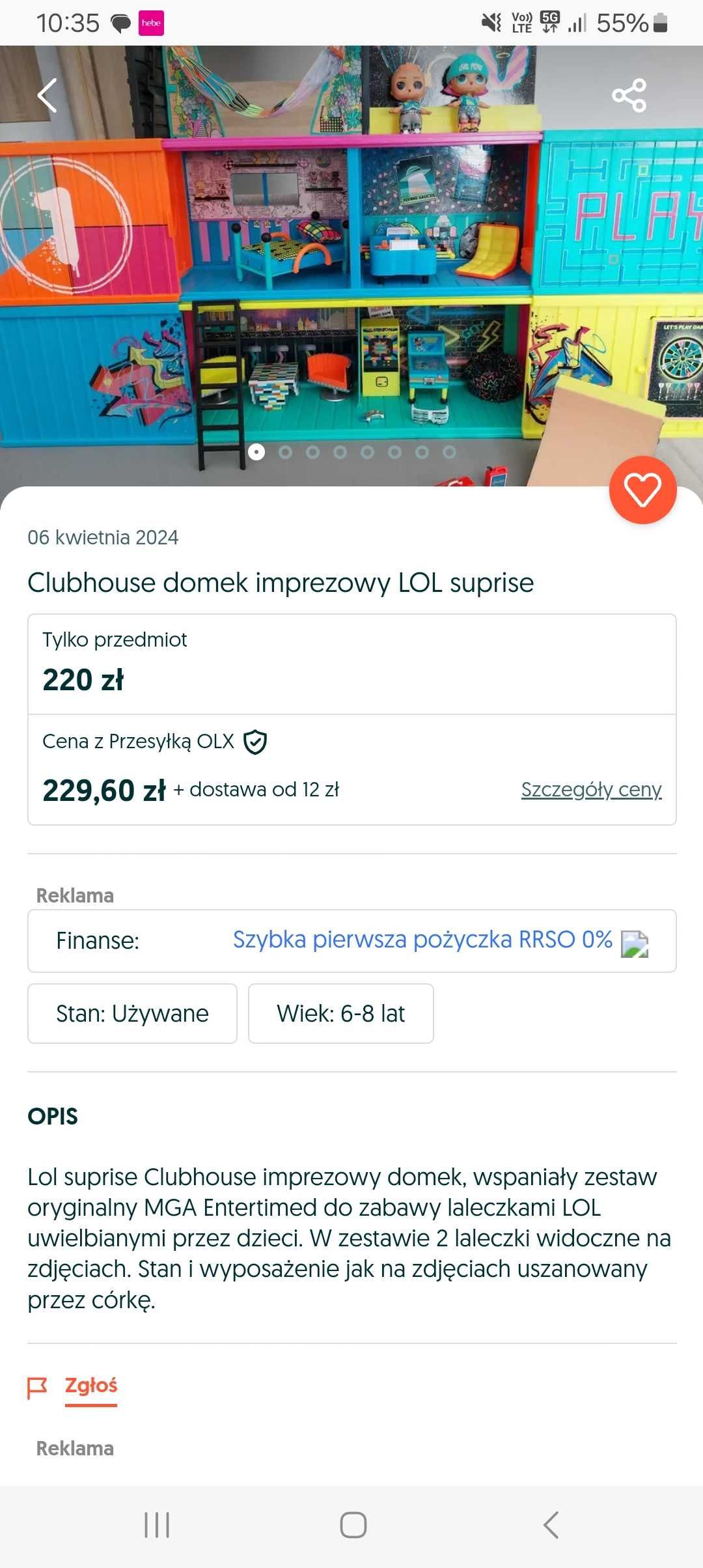 Lol Surprise dw domki: Clubhouse i stojak domek Laleczki