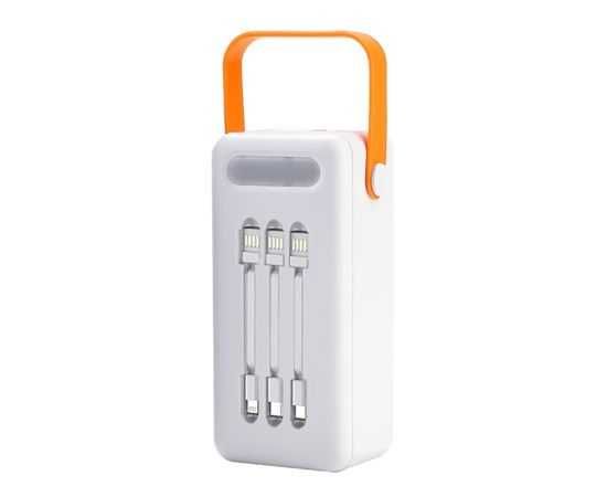 Power Box - корпус повербанку білий, 21шт 18650 з ліхтарем