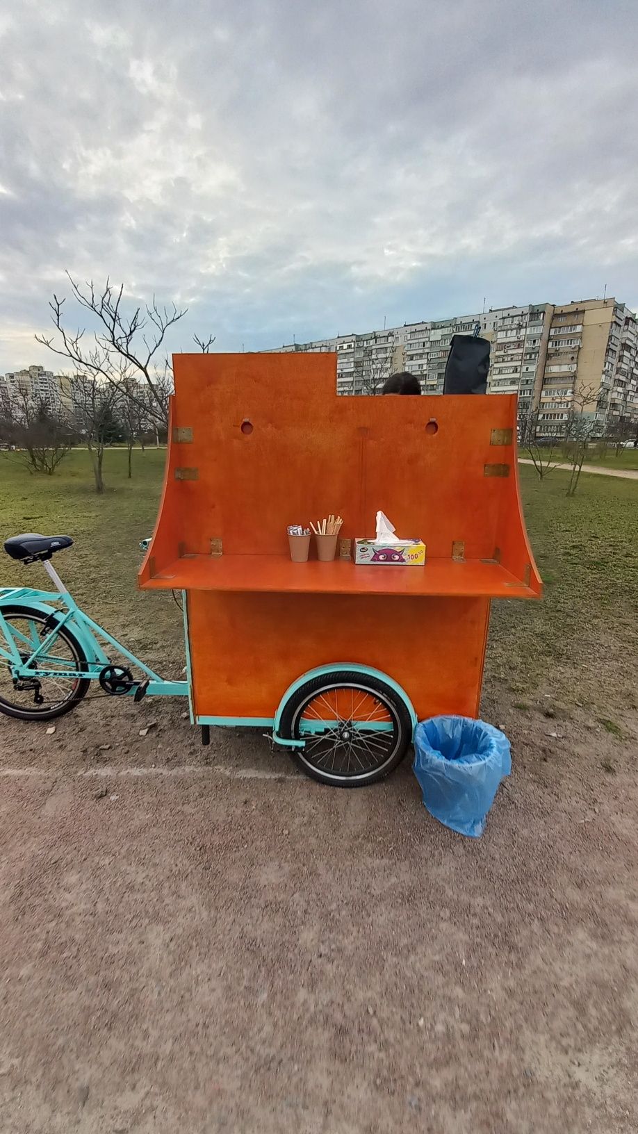 Вело кавярня Оренда,  електрична автономна з обладнанням.