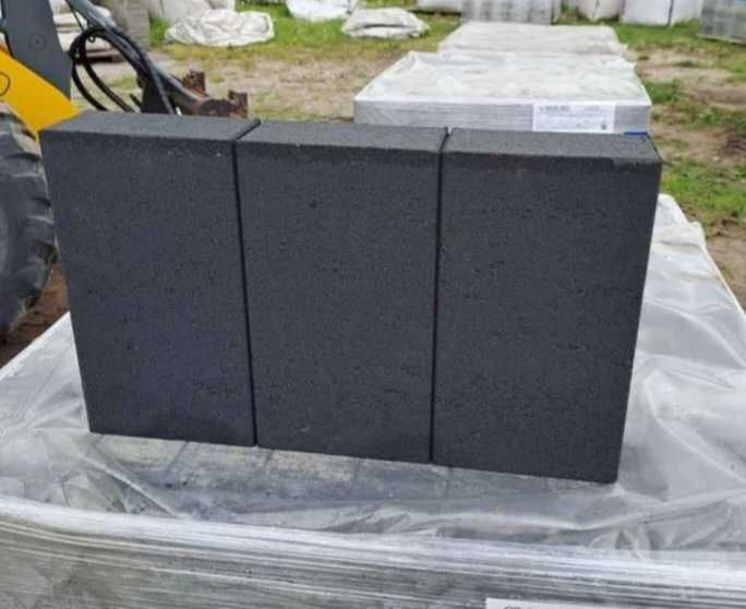 Obrzeże palisadowe grafit 8x28x48