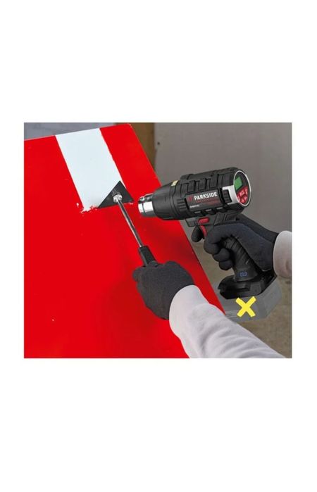 Pistola de ar quente recarregável de 20 V parkside