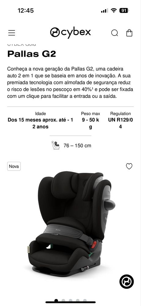 Cadeira palla M fix cibex