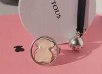 srebrny pierścionek Tous Camille Różowy kwarc