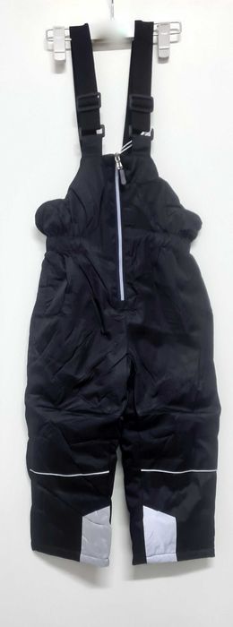 Spodnie narciarskie 16 lat czarne na sanki, nieprzemakalne odblask