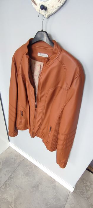 Kurtka damska-brazowa ramoneska