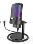 Конденсаторный Микрофон FIFINE A8 Black с RGB и POP фильтром