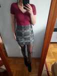 Spódnica mini w krate