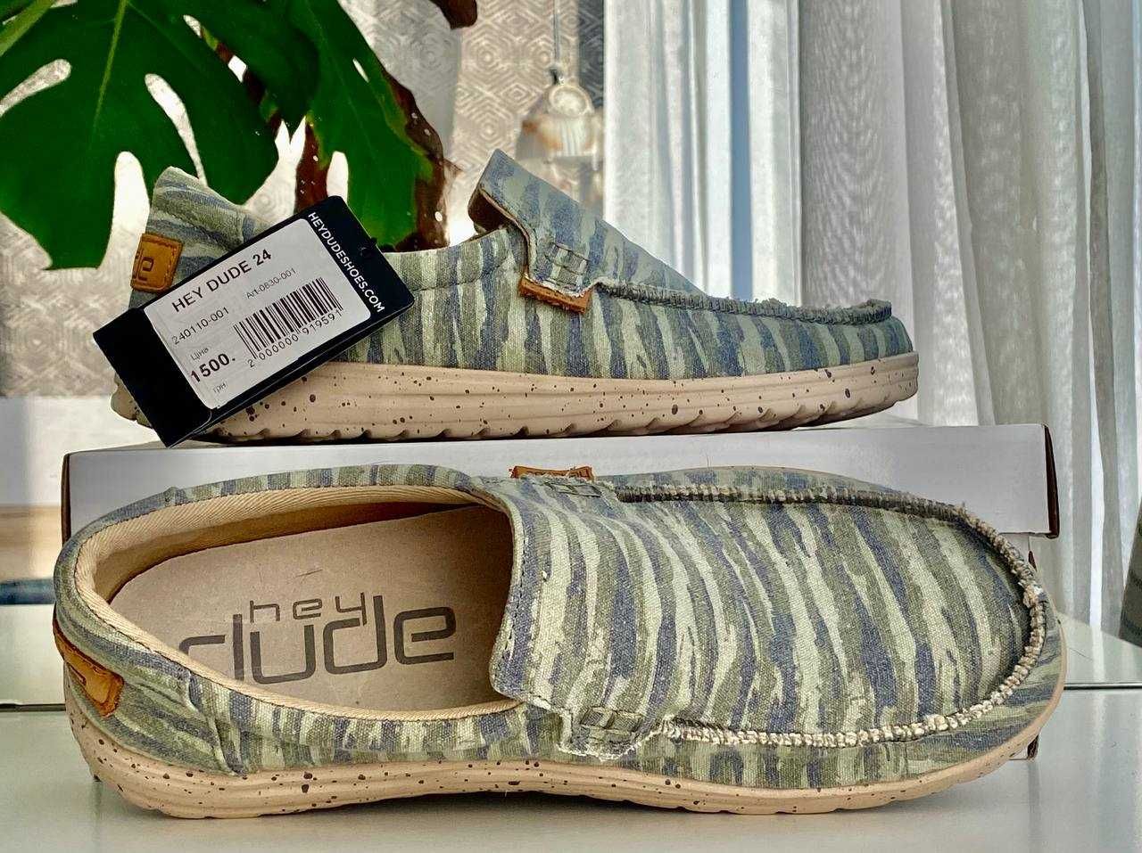 Легкі та зручні мокасини hey dude mikka print camo