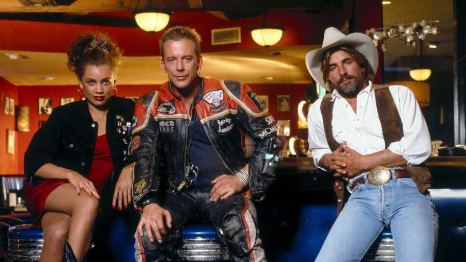 HARLEY DAVIDSON e o COWBOY do ASFALTO (Mickey Rourke/Don Johnson)