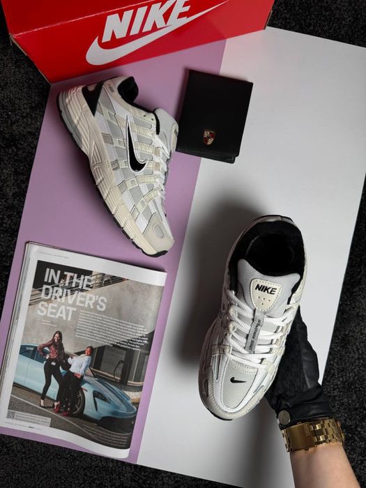 Жіночі кросівки найк Nike P-6000 Fleece Beige White Black [36-41]