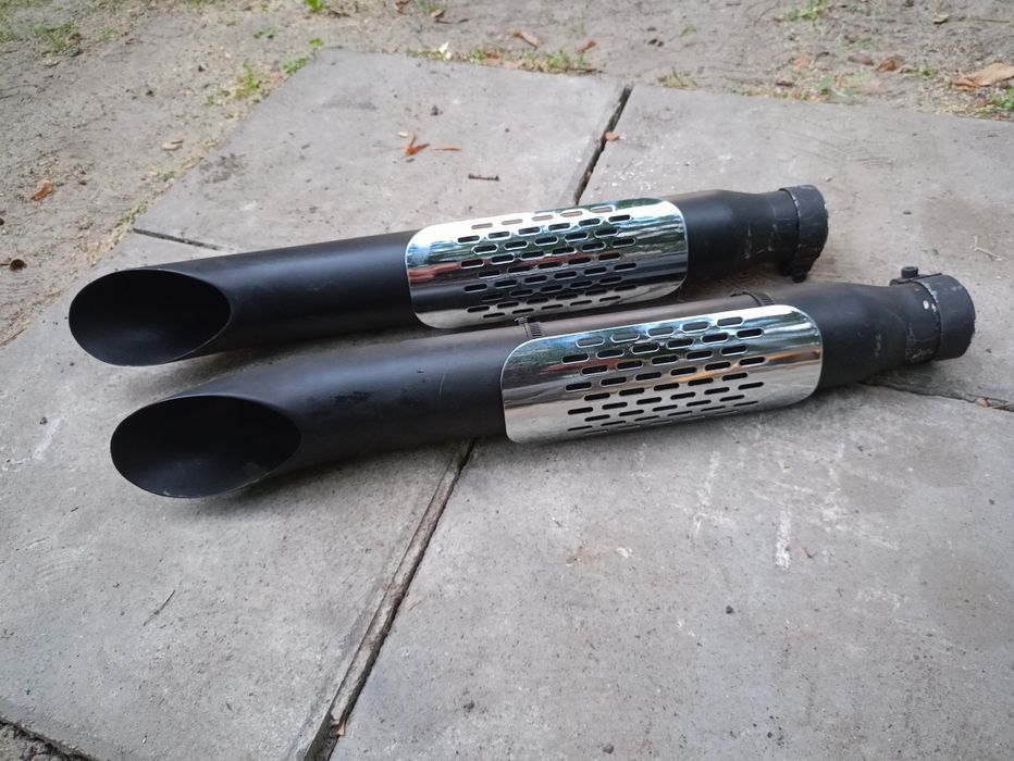 Wydechy czarne 2szt przelot !!!