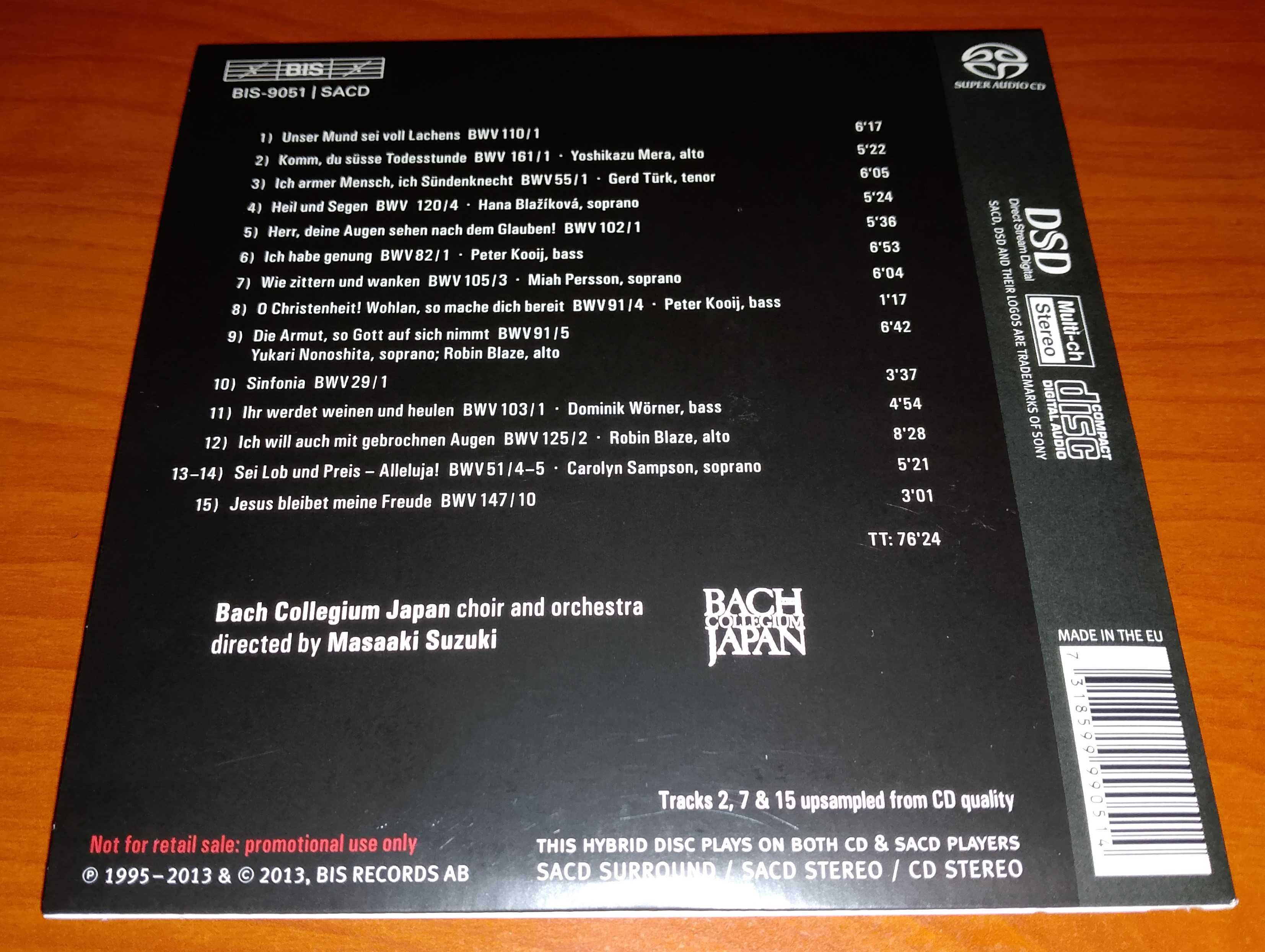 SACD Bach - Masaaki Suzuki / SACD Max Drischner - Sonnenhymnus
