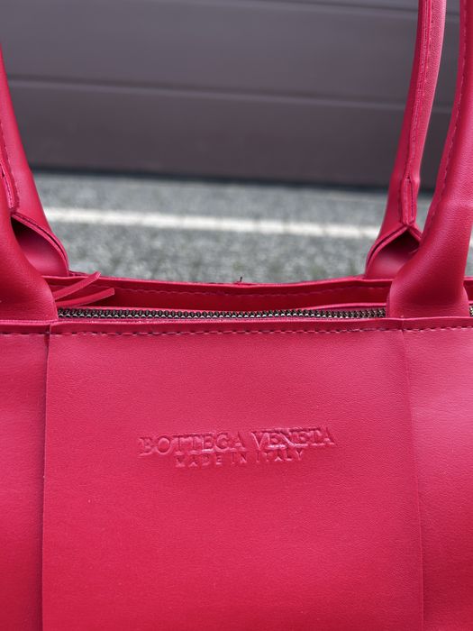 Torebka damska czerwona Bottega Veneta