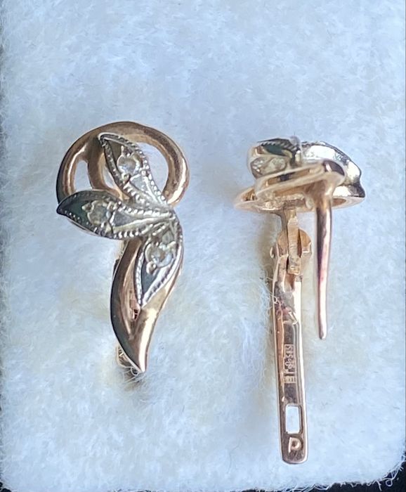 Золоті сережки, 585 проба, вага 4,03 г