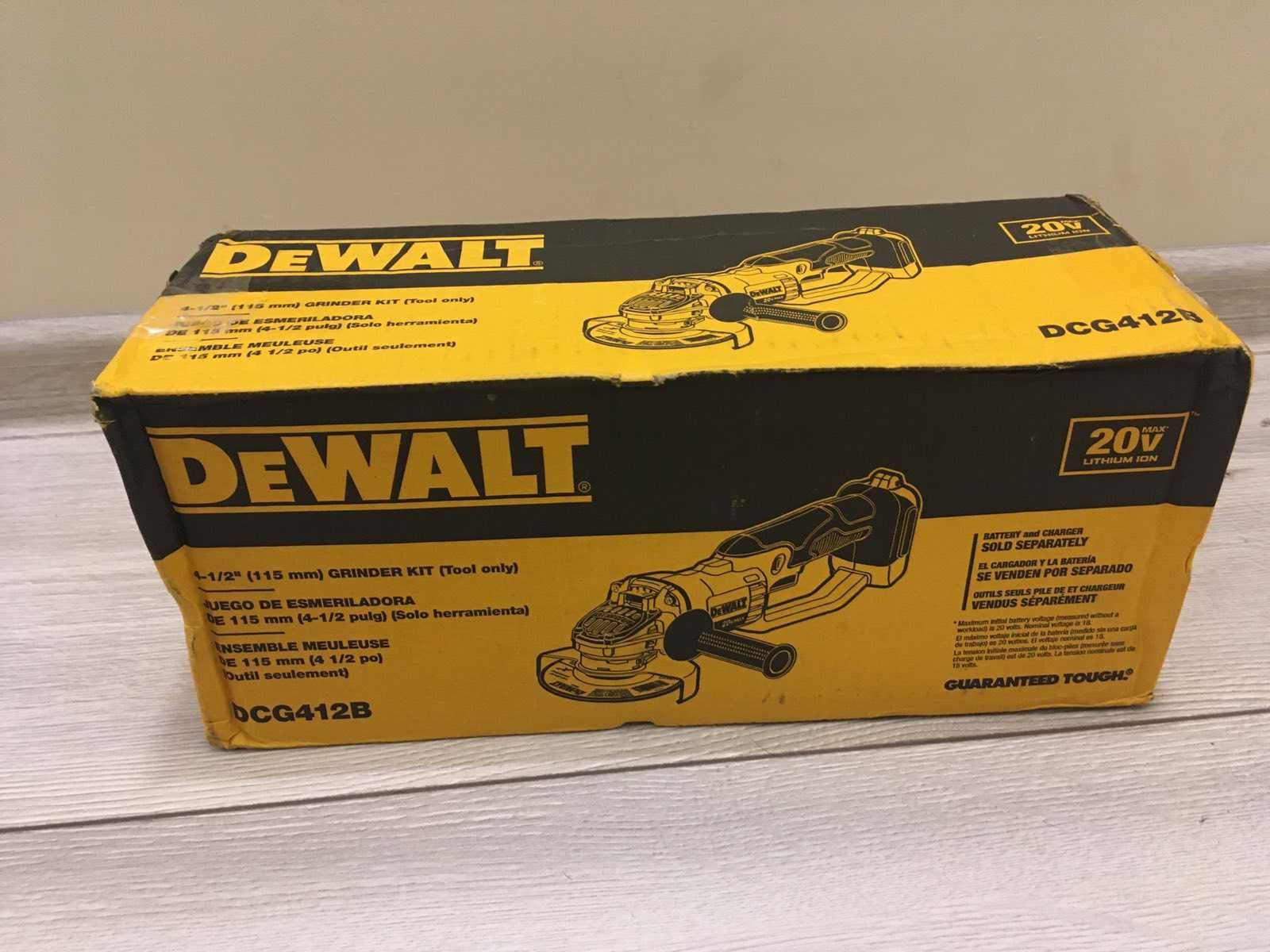 DEWALT DCG412 20V Аккумуляторная болгарка из США УШМ