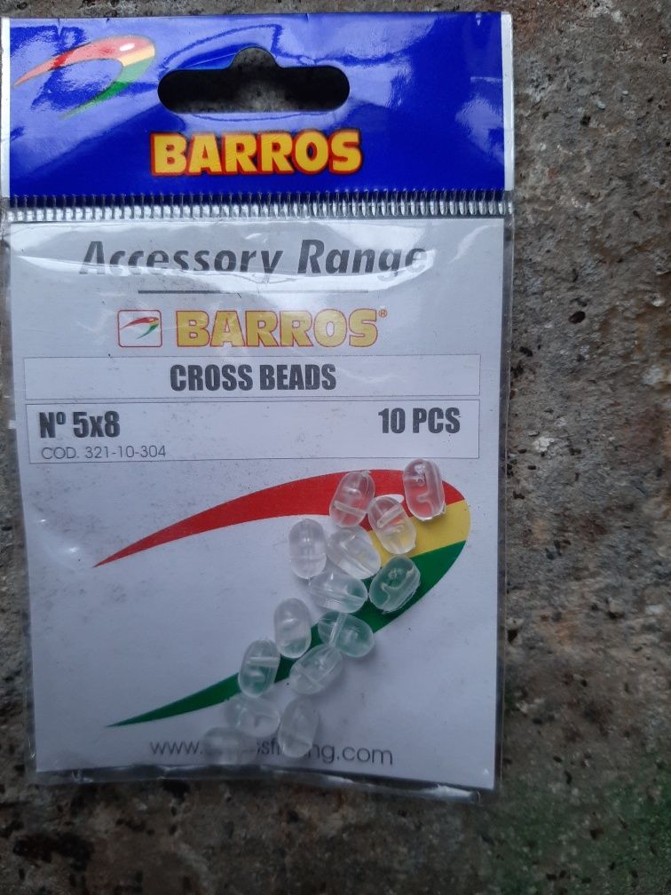 Cross beads material de pesca