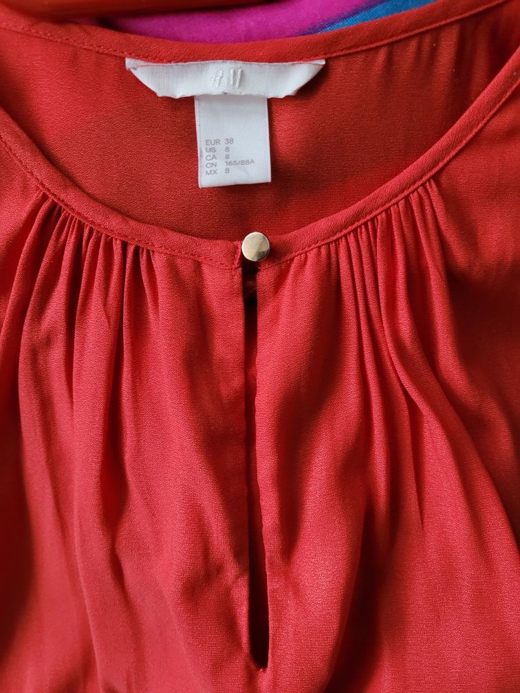 H&M / czerwona bluzka / święta