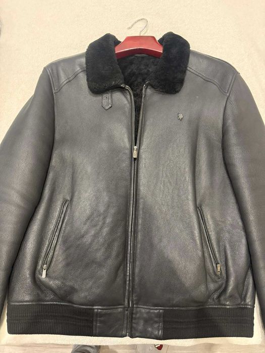 Мужская натуральная дубленка U.S. POLO ASSN.