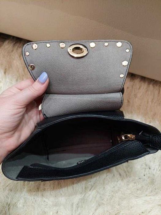 Черная сумочка, тоут сумка средних размеров