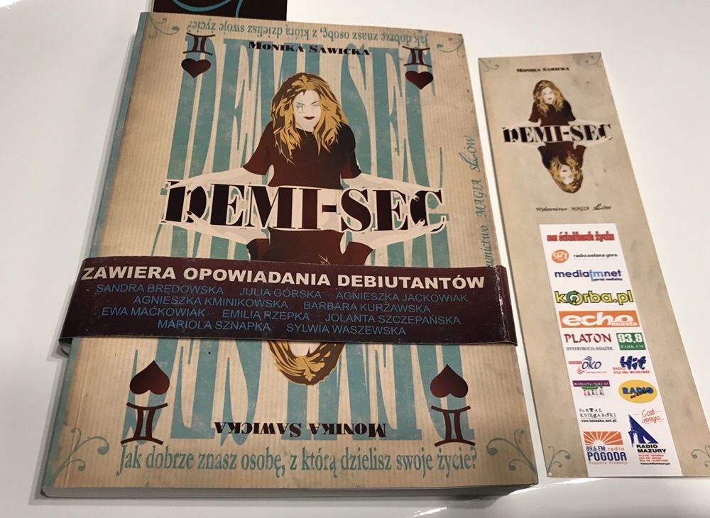 KSIĄŻKA „DEMI-SEC” Monika Sawicka Magia Słów Nowa z Zakładkami