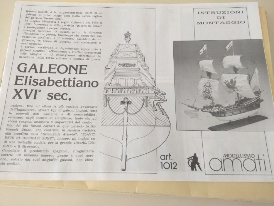 Vendo planos Amati para Galeão Elisabetino
