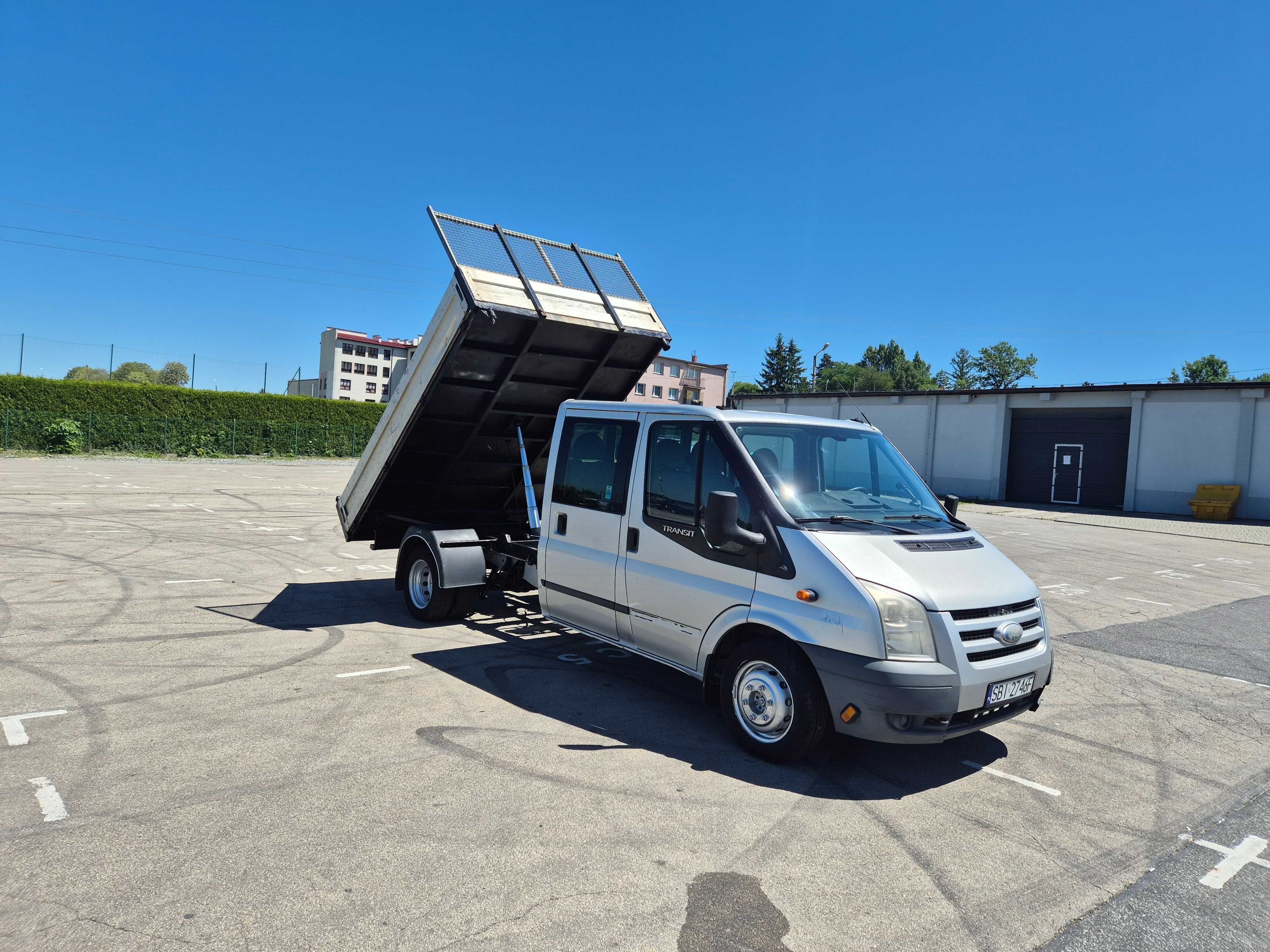 KIPER/WYWROTKA*3 Strony*KLIMA Sprawna*7-osób*Ford Transit MK7 *ZADBANA