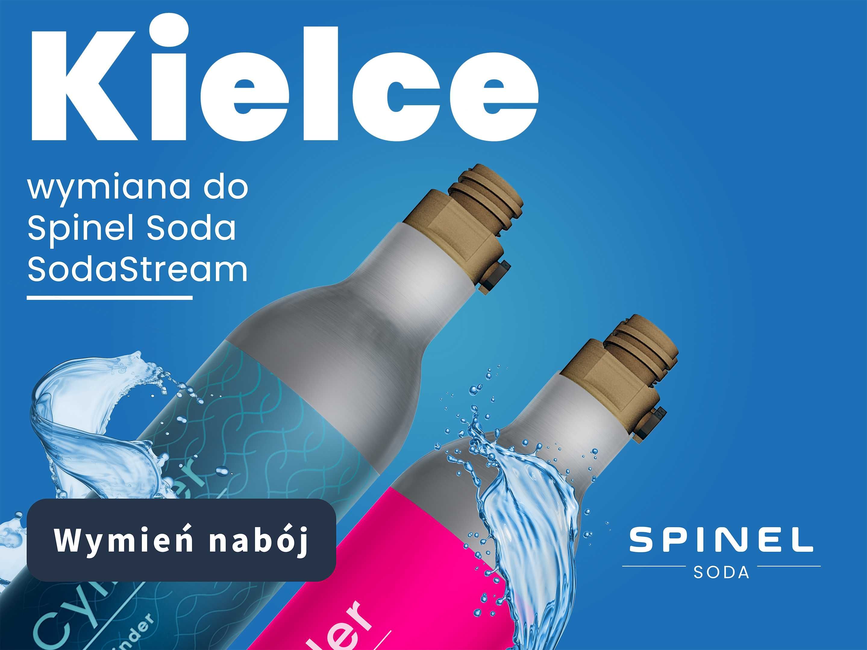 WYMIANA gaz CO2 do SODASTREAM Kielce i okolice Spinelsoda