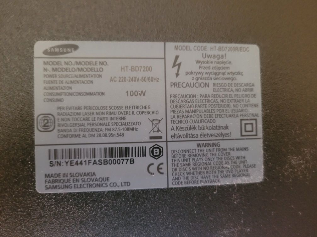 Kino domowe Samsung HT-BD7200