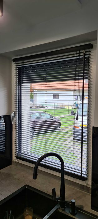 Żaluzje drewniane, bambusowe lub aluminiowe , POMIAR,MONTAŻ